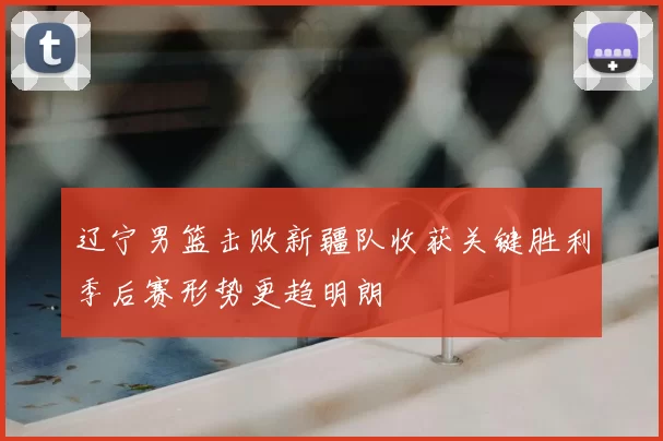 辽宁男篮击败新疆队收获关键胜利季后赛形势更趋明朗